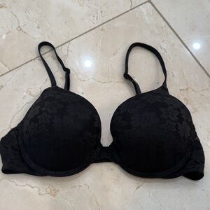 PINK Victoria’s Secret Elegant Black Floral Women's Bra